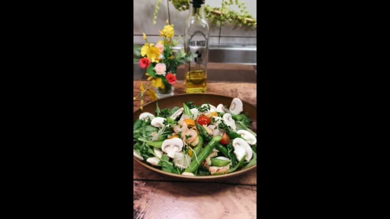 【シーフードとアスパラの簡単サラダ】Seafood salad