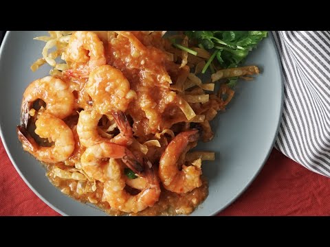 【ワンタンのパリパリがアクセント】スパイシーエビチリ🦐