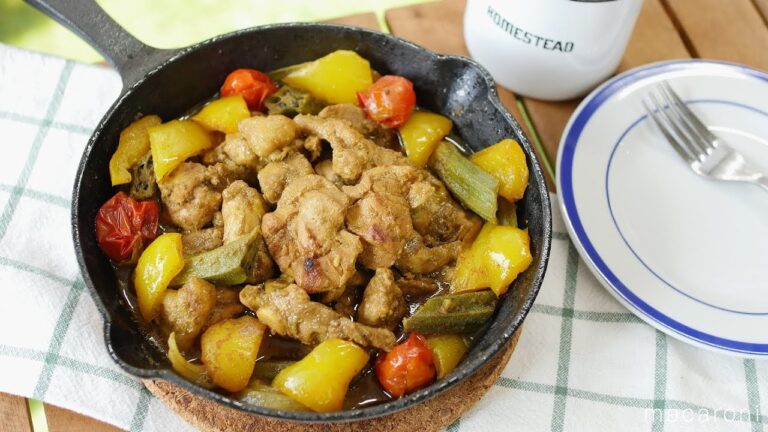 マイルドな辛さ！「タンドリーチキンのぎゅうぎゅう焼き」のレシピ・作り方