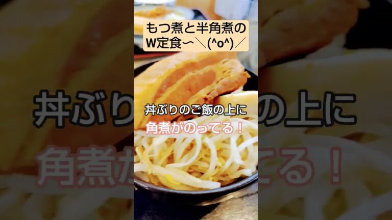 【もつ煮込み食堂！みつ子】牛白もつと一本角煮が絶品!!の大人気店！