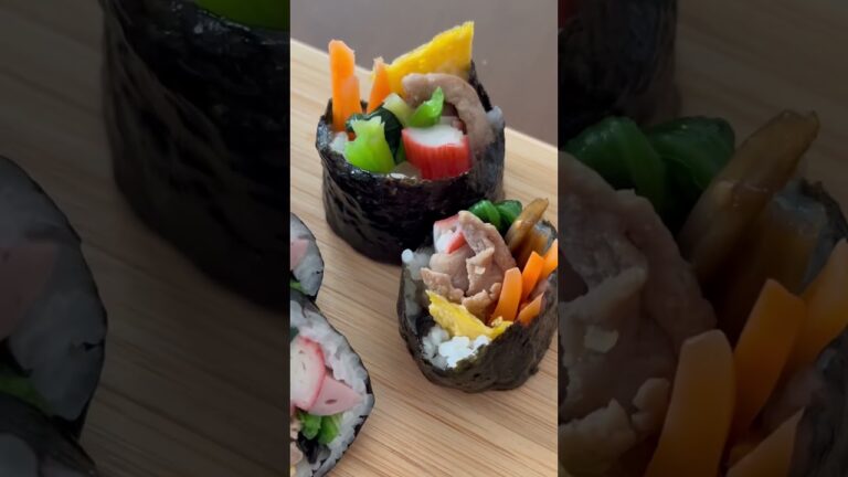 韓国海苔巻キムパプ~我が家の味😋(한국 김밥~우리 집 맛)2024.2.3.