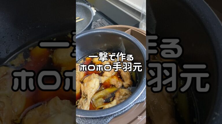 【簡単レシピ】電子圧力鍋で一撃！ホロホロ手羽元