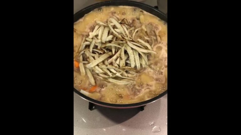 大根とにんじんと牛肉とごぼうを煮るだけ(高速版)