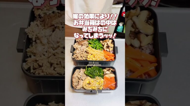 お野菜たっぷり！！ビビンバ弁当🍱 #お弁当動画 #作り置き弁当 #お弁当詰め方 #お弁当おかず #副菜