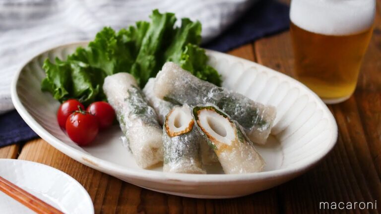 【ちくわ揚げ春巻き】食材3つでボリューミー！カリカリもちもち食感♪