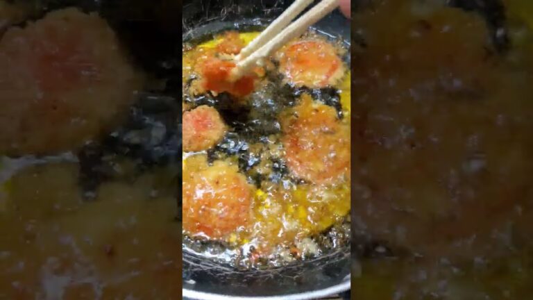 熟成完熟トマトの天ぷらです。🍅👨‍🍳
