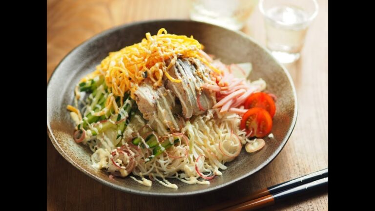 サバ缶で冷やしぶっかけそうめん、サバ缶の煮汁まで使って美味しく作ります。