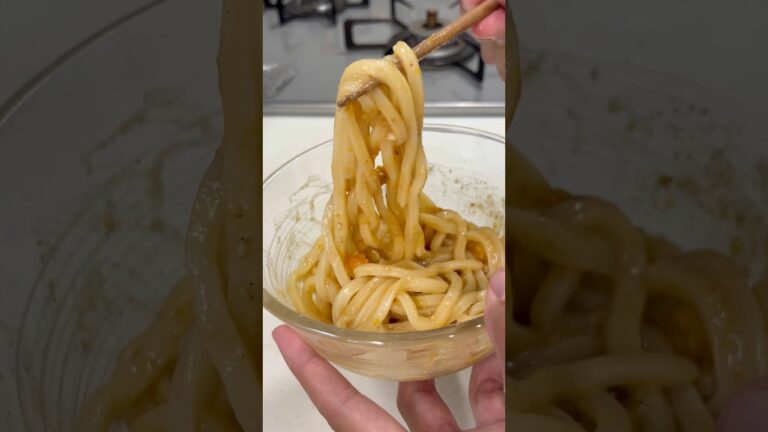 30kg痩せた男がダイエット中にどうしてもうどんが食べたくなった時のレシピを紹介します！#shorts #short