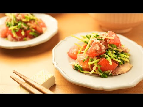 ごま油で風味が抜群！レンジで超簡単【豆苗のナムル】のレシピ