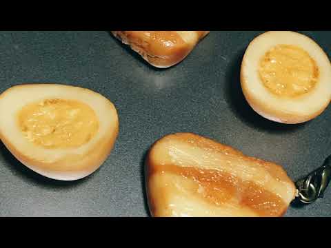 【樹脂粘土】簡単！！豚の角煮と煮卵の作り方