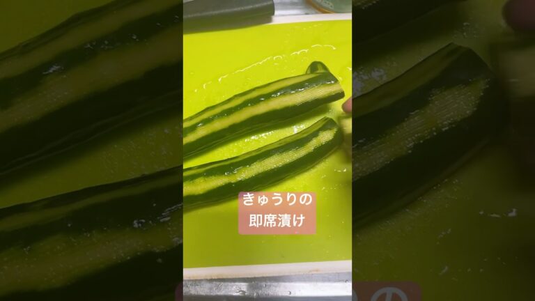 あしたのお弁当のおかずつくるよ。きゅうりの即席漬けつくりました。お弁当ほぼ毎日きゅうり入ります。#料理 #簡単ごはん #簡単レシピ #簡単ご飯 #手作りごはん #まち #まちごはん #요리