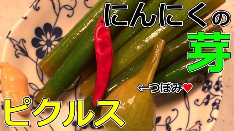 [にんにくの芽]極太のにんにくの芽でピクルスを。