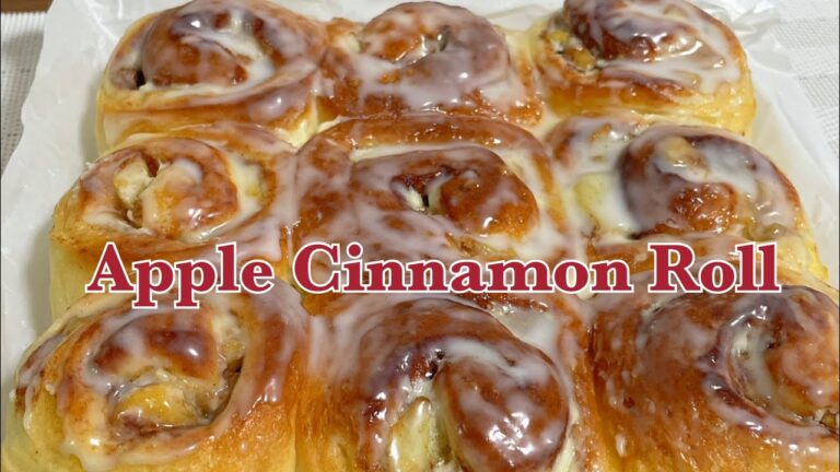 こね時間3分♡ 型不用 アップルシナモンロールちぎりパン