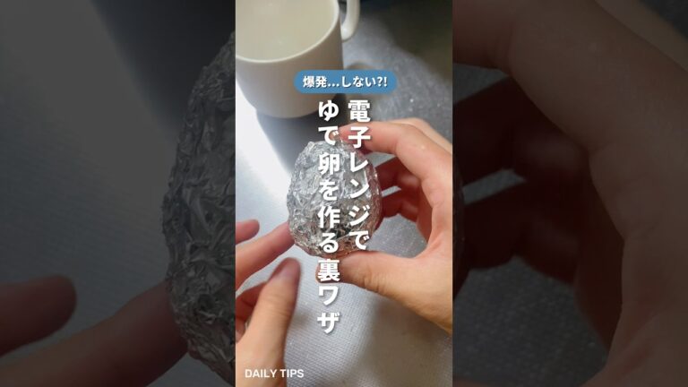 爆発...しない?!電子レンジでゆで卵を作る裏ワザ #時短家事 #時短レシピ #主婦の知恵  #暮らしのアイデア #ゆで卵