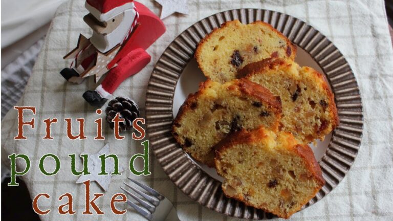 クリスマスにぴったり🎄セリアの商品で簡単フルーツパウンドケーキ【クリスマスケーキ】