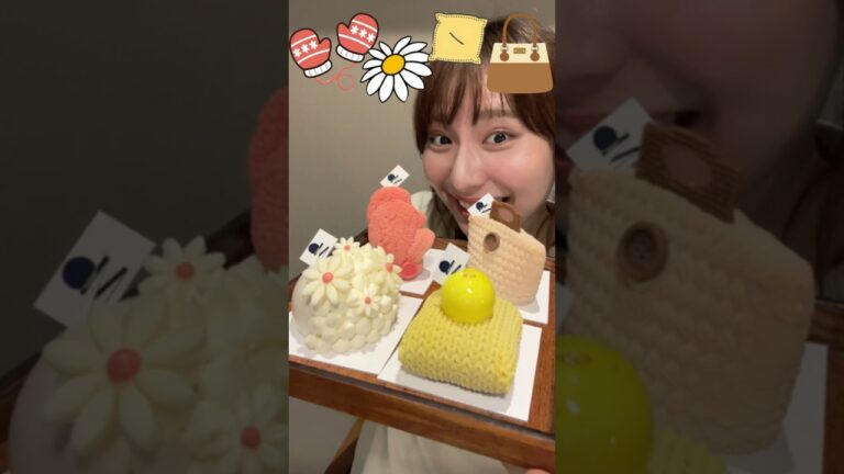 【小物ケーキでasmr🧳🤍】#asmr#ASMR#お菓子#おやつ#cake#ケーキ