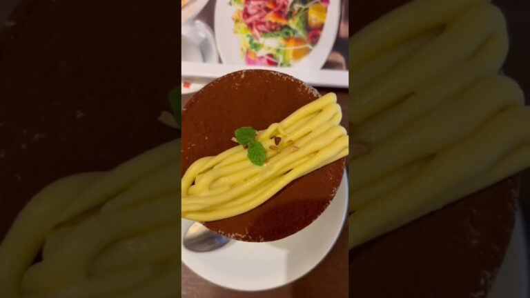 デニーズ新作！蜜芋のティラミスパルフェ！！！ #食べ物 #飯テロ #スイーツ #おいしい