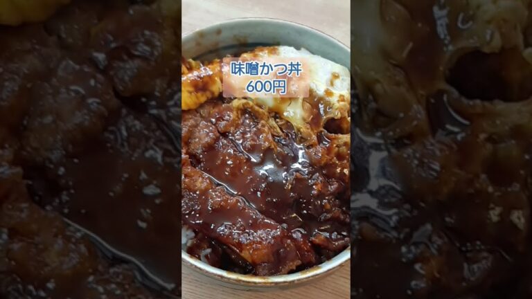 【岩正】名古屋の老舗麺処。味噌にこみうどんと味噌かつ丼を食べてきた。(名古屋食べ歩き)#shorts