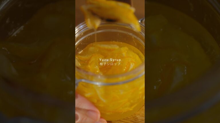 風邪予防に🌿材料3つの簡単ゆずシロップ #shorts #cooking #レシピ #syrup