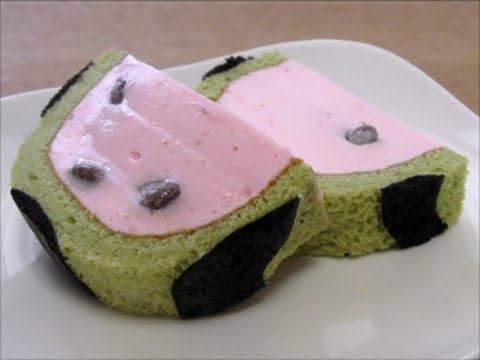 🍉 Watermelon mousse cake すいかムースケーキ
