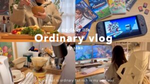 ひとりで過ごすおうち時間が好きすぎる大人の休日🏠🌳｜早起きできなくても1日を有意義に過ごす日｜おすすめゲーム紹介｜簡単チキン南蛮レシピ