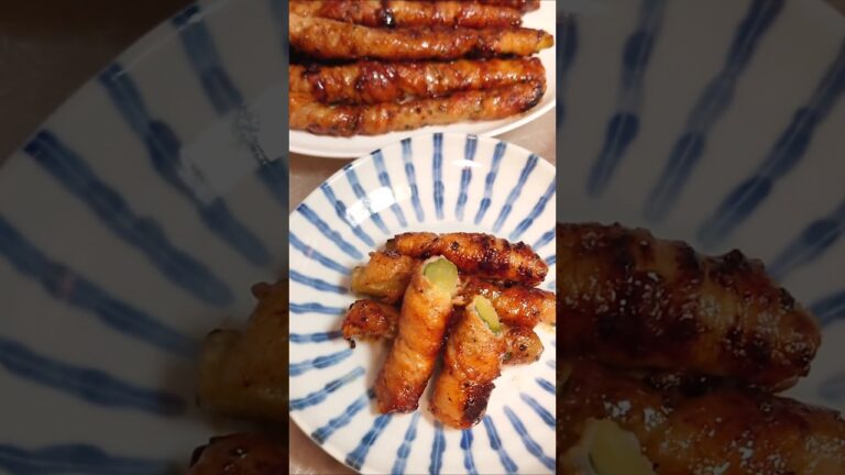 きゅうりの甘たれ豚バラ巻き☆#shorts  #おいしい #きゅうり #肉巻き #夕飯 #簡単レシピ #簡単料理 #料理動画