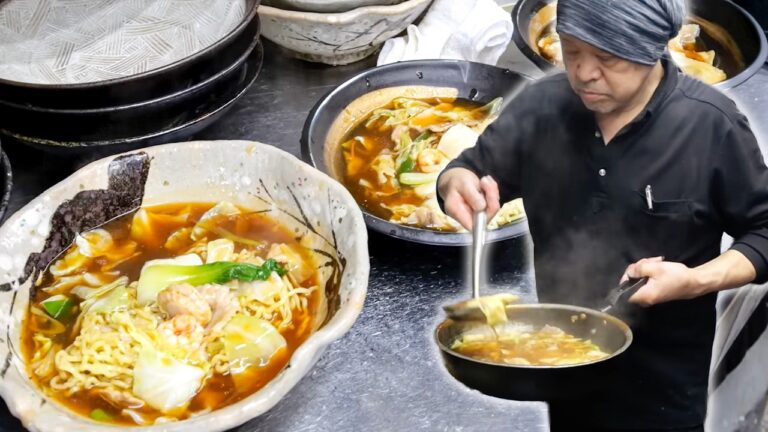 驚異的な超絶ちゃんぽんラッシュ！中華一筋46年…65歳鉄人店主がぶん回す常連殺到の町中華丨Amazing Wok Skills in Japan