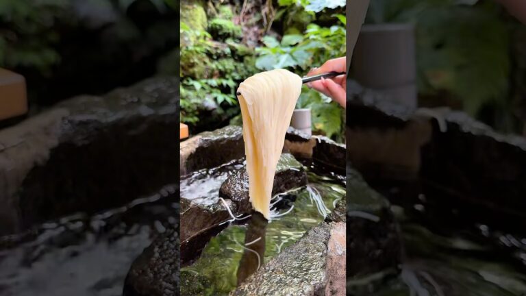 夏の風物詩🍉元祖流しそうめん！#japanesefood #food