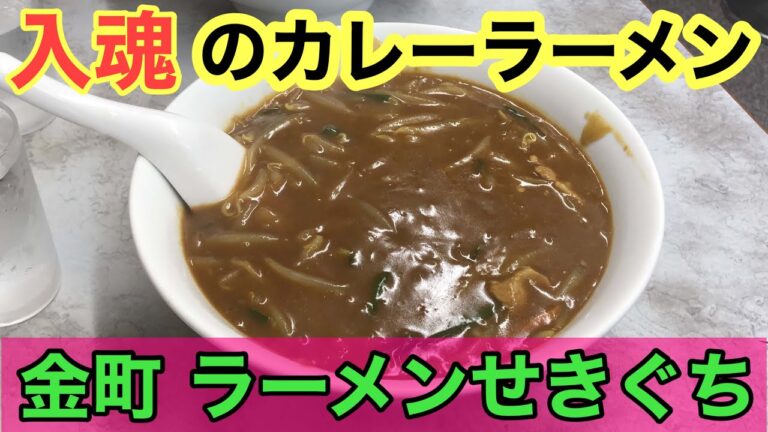 【カレーラーメン】東金町のラーメンせきぐち、魂のカレーラーメン