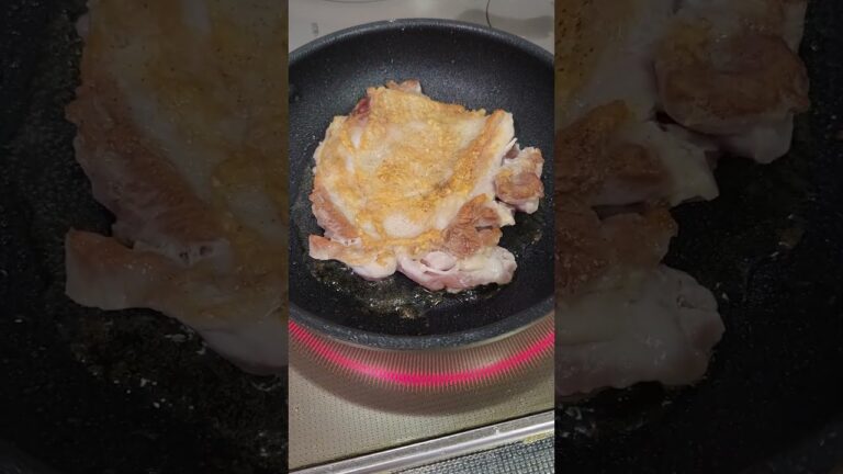 今日の夕飯は鶏もも肉のステーキ♪Today's dinner is chicken thigh steak ​#shorts