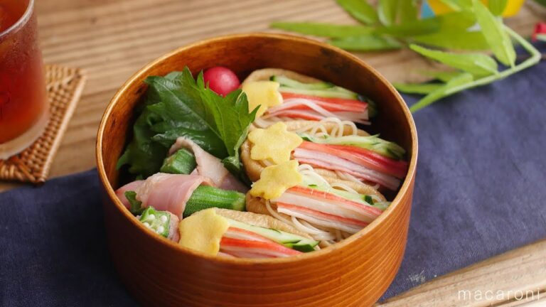 星に願いを！「七夕そうめんいなり弁当」のレシピ・作り方