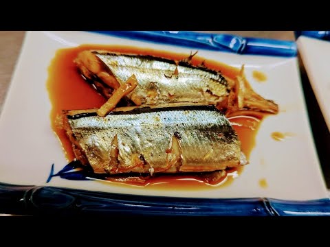 秋刀魚の煮付けをつくる魚屋のおばあちゃん　サンマは煮付けがめっちゃ美味しいです