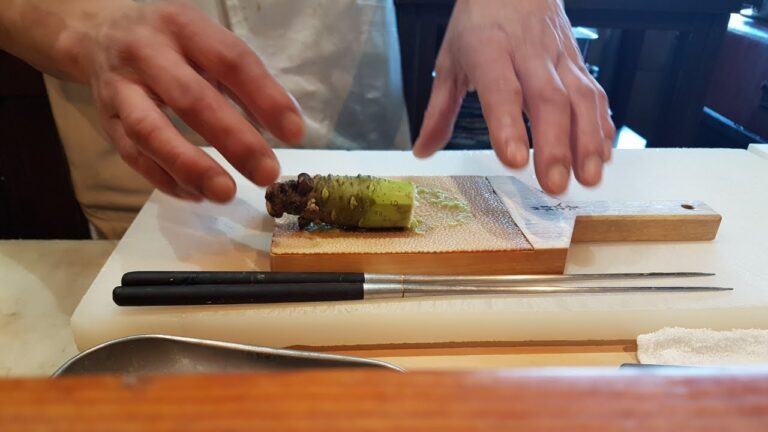 Shark Skin Wasabi Grater 🦈, Kaiseki Ryori, 天ぷら松, Kyoto Japan #ASMR #JTFunWorld