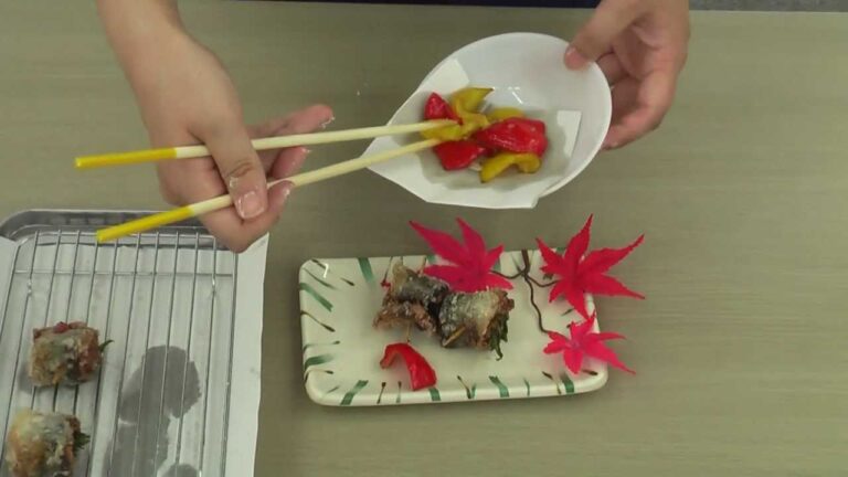 透析食・腎臓病食レシピ「さんまの梅しそ揚げ」