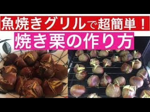 【魚焼きグリル】を使って超簡単！！焼き栗の作り方