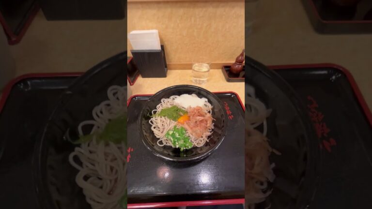 美味しいねばとろぶっかけそば、맛있는 네바 토로 부카케 메밀 소바,Delicious sticky bukkake soba #小諸そば #Komorosoba #고모로소바 #코모로소바