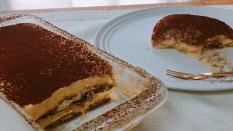罪悪感なし！生クリームを使わないティラミスの作り方｜Tiramisu