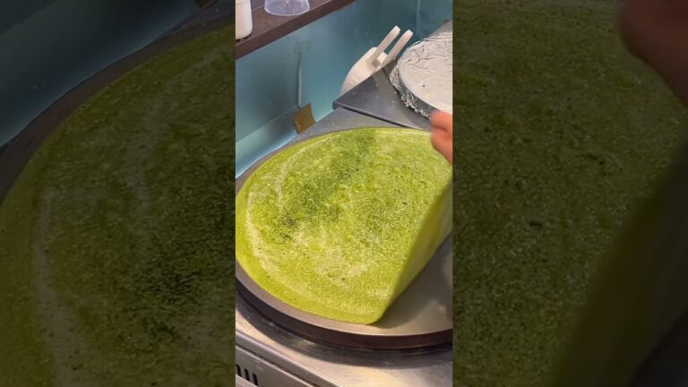 東京で1番おいしい抹茶シュガーバタークレープの作り方🍵 #東京グルメ