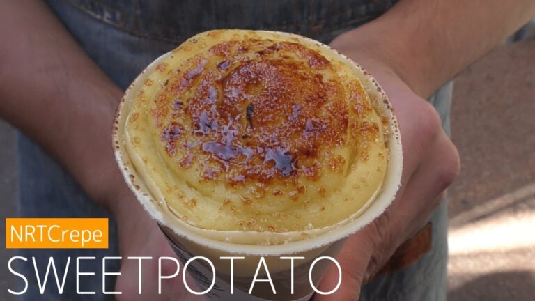 スイートポテトカスタードクレープ 500円 【クレープ】 さつま芋の甘さを引き出したクレープ 【エヌアールティークレープ】