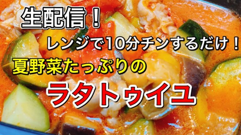 コレ見りゃ誰でも簡単に作れるラタトゥイユ！常備菜からパスタの具まで！