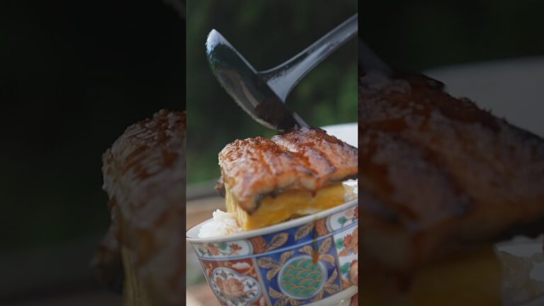 【山で作るうな玉丼が本気すぎる】 #shorts