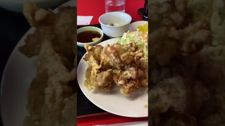 大分のソウルフードニラ豚を食べようと思ったが隣の人が食べてたとり天に惹かれ、頼んでしまって正解だった件 #shorts