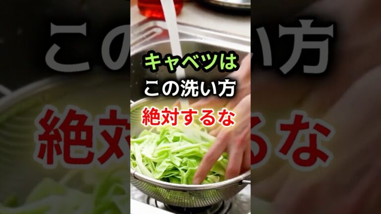 【🎉再生回数No.1🎉】キャベツはこの洗い方絶対にするな #健康 #雑学 #開運 #知恵 #医学 #名言