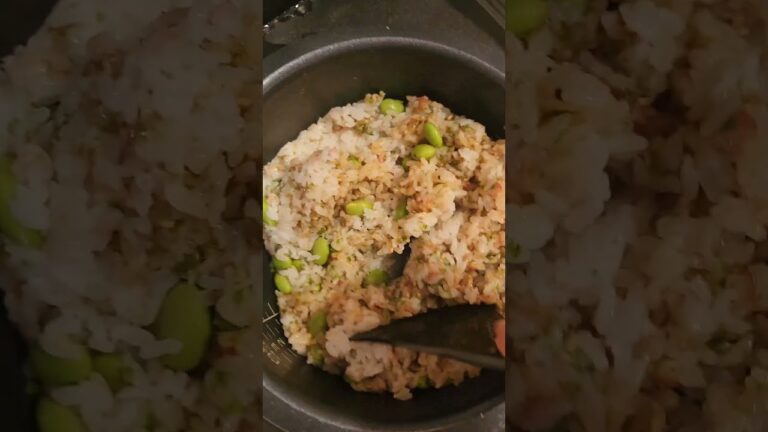 🤤リーフさん大絶賛🤤枝豆たっぷりチーズと鰹節混ぜご飯🍚【JunJun】#shorts #夜ごはん #手作り #混ぜご飯 #ごはん #ご飯 #おすすめ #チーズ #チャンネル登録お願いします