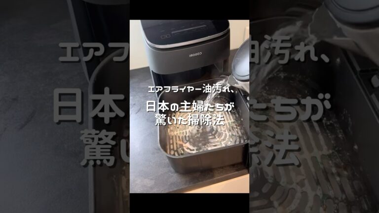 エアフライヤーの油汚れ、日本の主婦も驚いた掃除法 #ライフハック #エアフライヤー #バズり掃除法