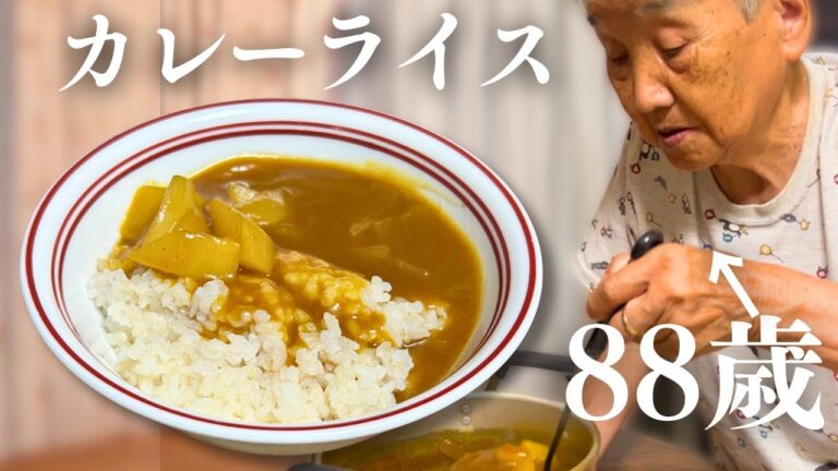 【団地暮らし】88歳おばあちゃんんが作るカレーライス