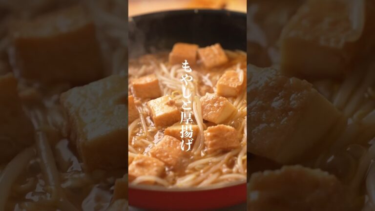 もやしと厚揚げで悶絶する程美味い。。絶品とろウマ煮レシピ　#簡単レシピ　#もやしレシピ　#厚揚げレシピ