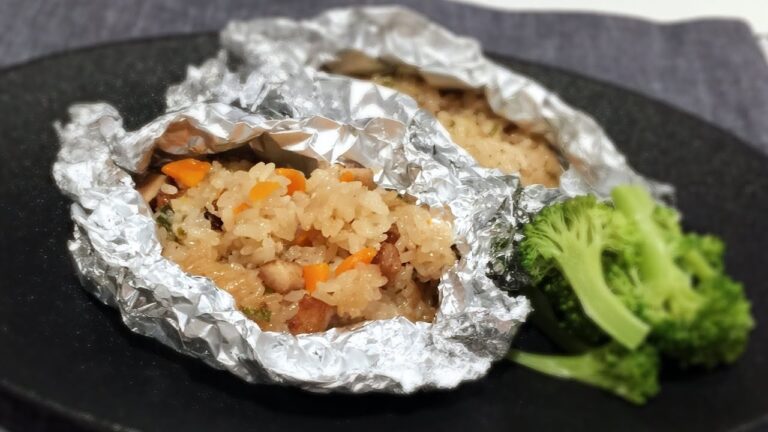 【中華ちまき】ポッサムの残りを使ってオーブンで蒸しました｜蒸し器や竹の皮は使いません