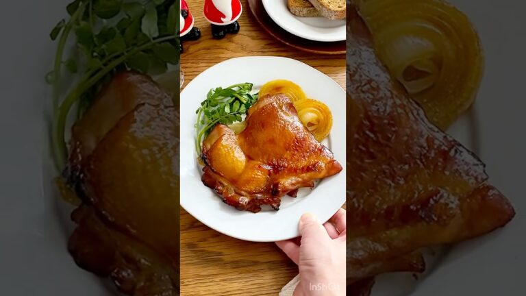 漬けて焼くだけ【飴色ローストチキン】#かんたんレシピ #簡単レシピ #クリスマス