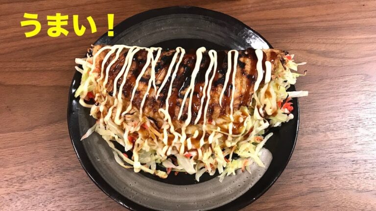 自宅で簡単キャベツ焼き！これは美味い。